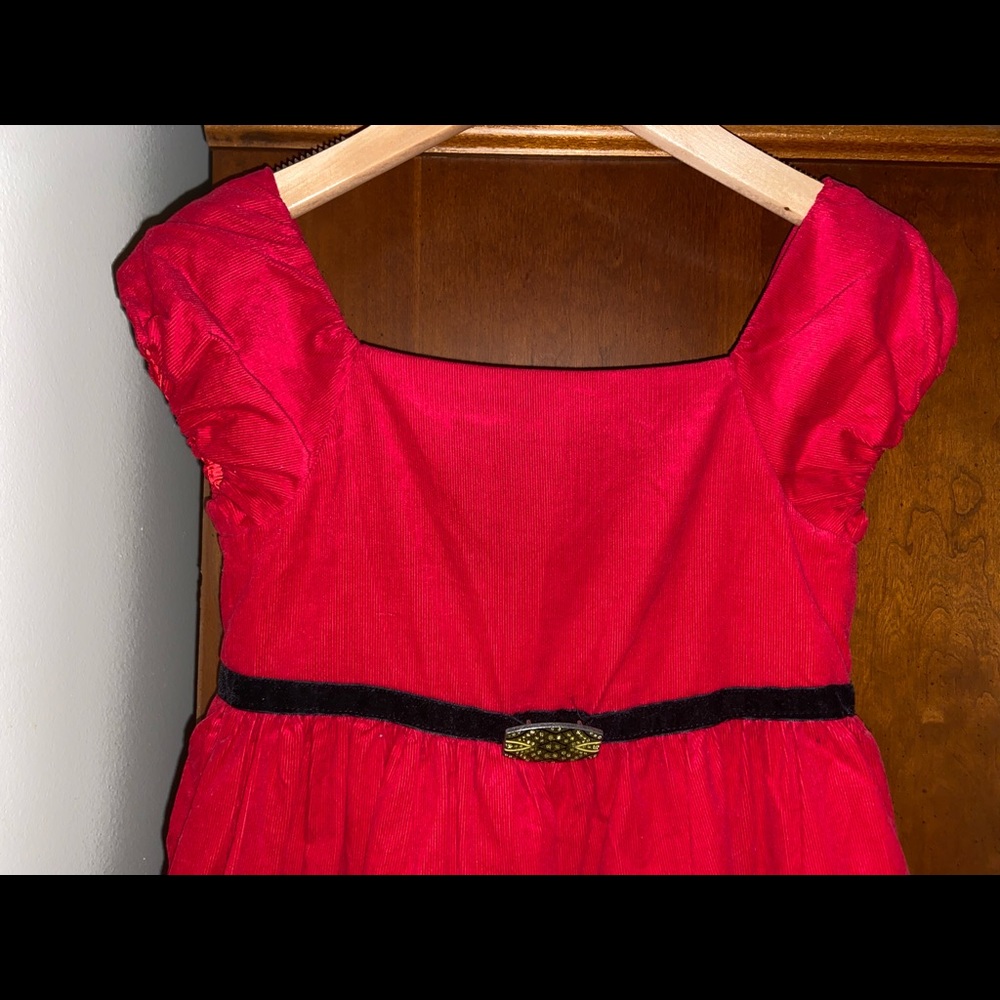Ralph Lauren girls Red velour dress size 6x